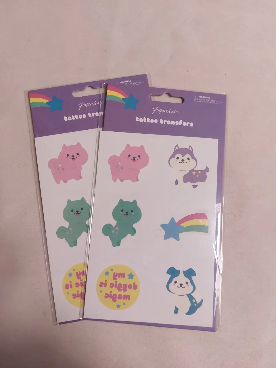 Cute Tattoo and Under the Sea transfers x 48 packs