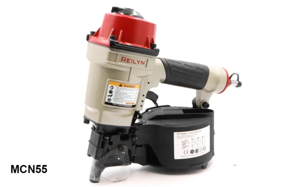 Reilyn Pallet Coil Nailer CN55 Pneumatic Air Nailer For Wood Working Furniture Roof Sheathing Tool