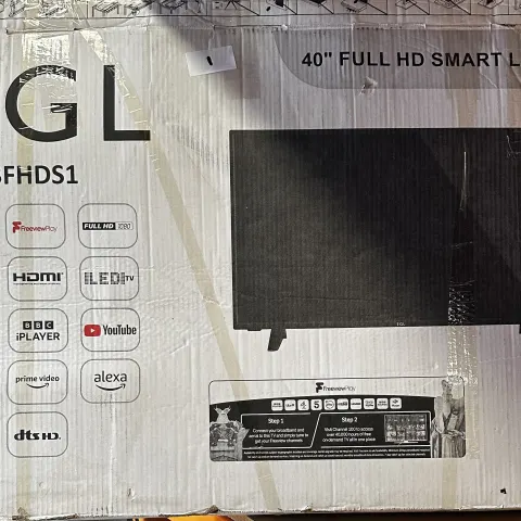 EGL 40" Full HD Smart LED TV. RRP £200 - GRADE U