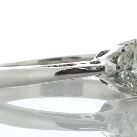 18ct White Gold Solitaire Diamond Ring 0.80 Carats