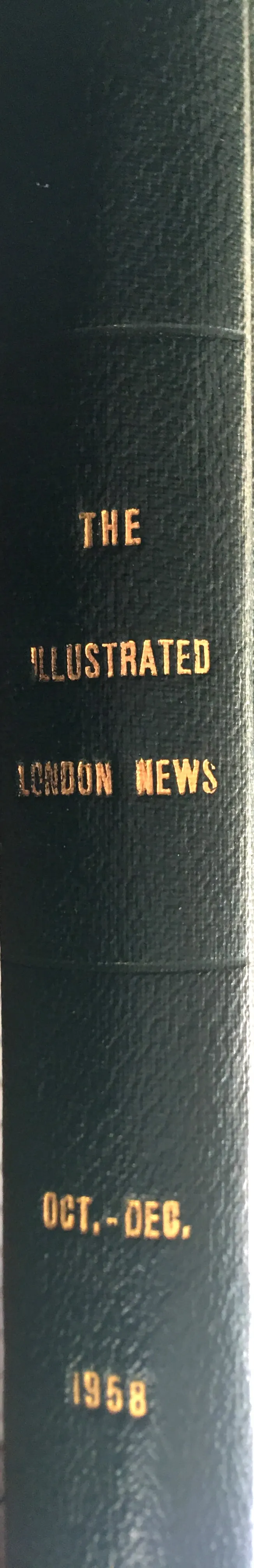 Original Illustrated London News Bound Edition 1958 Oct-Dec.