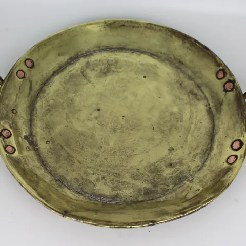 Antique Brass Two Handled Dish