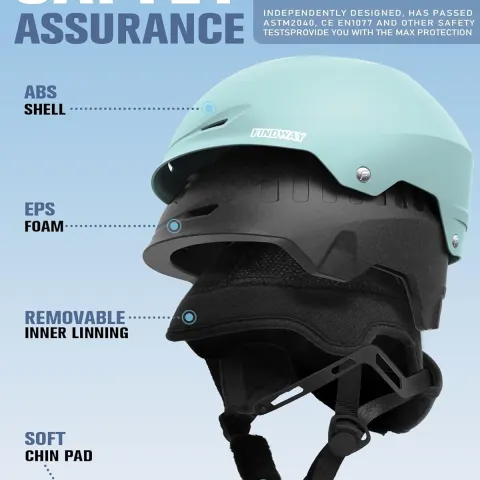 Findway Ski Helmet, Snowboard Helmet for Adults RRP £78.72 L12a