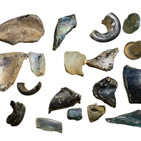 Early Glass Fragments 17th-19th Century, Thames Foreshore Find (£7 Post, £20 International Post)