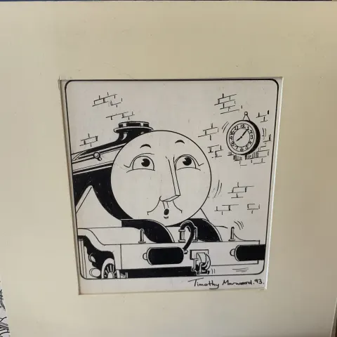 Thomas The Tank Engine & Friends Original Artwork, Signed By Timothy Marwood Engine