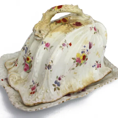 Antique Staffordshire Cheese Dish