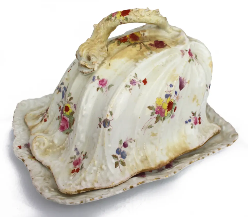 Antique Staffordshire Cheese Dish