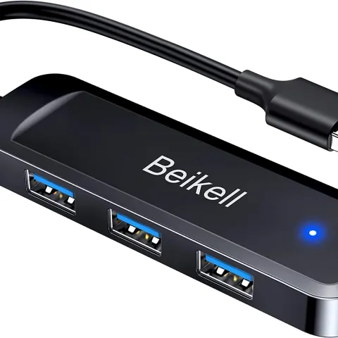 5 x USB Hub, Beikell 4-Port USB 3.0 Data Hub