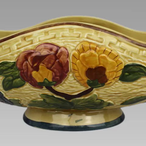 H.J.Wood Indian Tree Boat Shaped Bowl