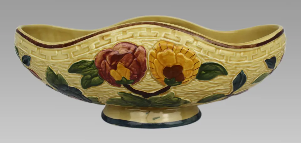 H.J.Wood Indian Tree Boat Shaped Bowl