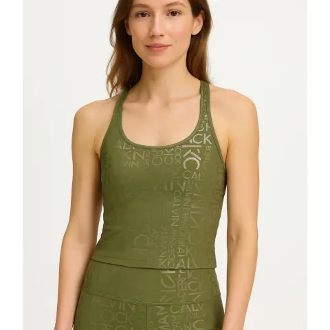 10 x Calvin Klein Women's Performance Printed Strappy-Back Tank Top - New - RRP £370.00