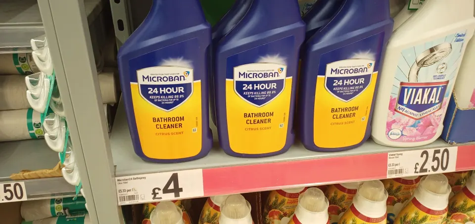 500pcs Microban Bathroom cleaner rrp £5