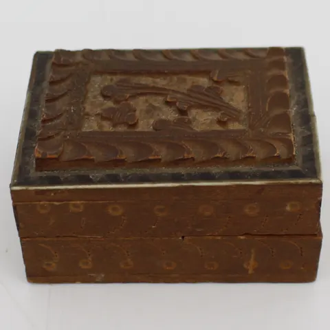 Small Carved Wooden Box