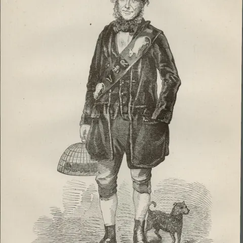 Queen Victoria  Rat-Catcher Victorian Rare 1864 Henry Mayhew Print.