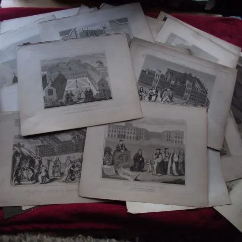 33 x 19th Century  Copperplate Engravings - 28 by J. Skelton of Oxford -1816-1822 + 5 Various.