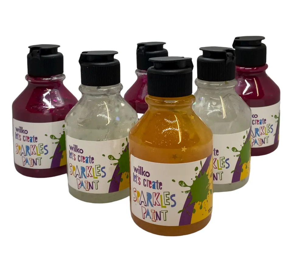 15 x Let's Create Sparkle Paint (6 Pack) RRP 101.00