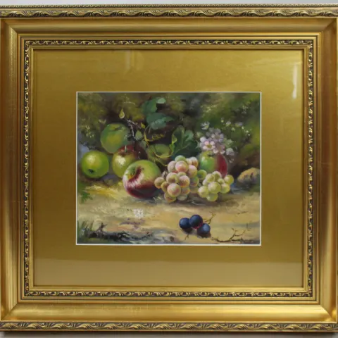 Fine Mid 20th Century Fruit Still Life by John Freeman (Royal Worcester Artist)