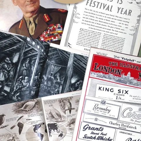 Illustrated London News 75 Years Old Bound Edition 1951 Jan-March  Over 500 Pages.