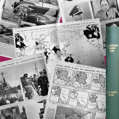 Bound Illustrated London News Sep- Dec 1939 Start of WW2 Has Over 500 Pages