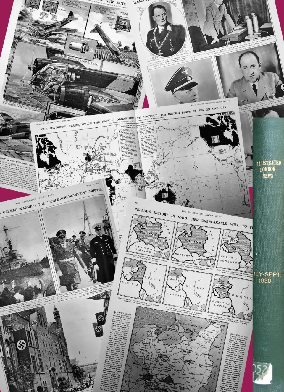 Bound Illustrated London News Sep- Dec 1939 Start of WW2 Has Over 500 Pages
