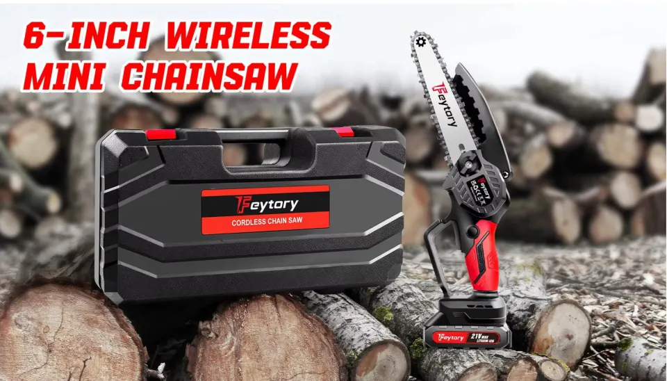 6-Inch Mini Chainsaw – Ultimate Power & Precision In The Palm of Your Hand!