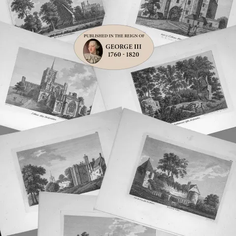Job Lot Hertfordshire Francis Grose Antique 230+ Years Old Copper Engravings.