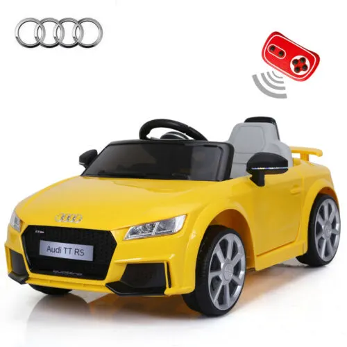 Kids Official Licensed Audi TT RS 12V Battery Ride on Car Remote Control Yellow