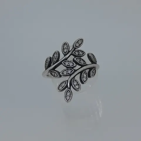 Silver Pandora CZ Dress Ring