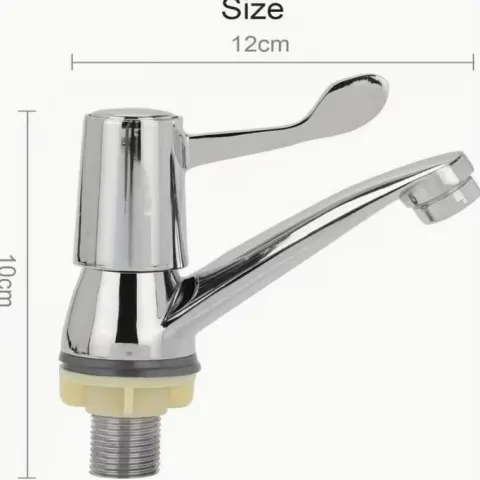 Chrome Plated Copper 2pcs Body Lever Basin Sink Taps L16a