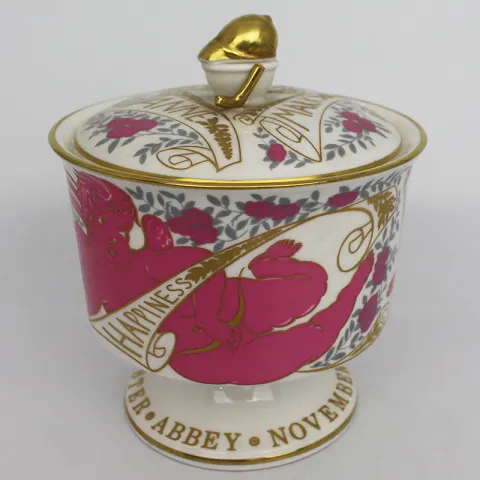 Coalport Commemorative Princess Anne Marriage Vase & Cover