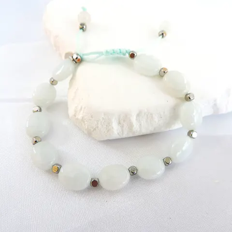 Lola Rose London White Quartz Gemstone Bracelet - New