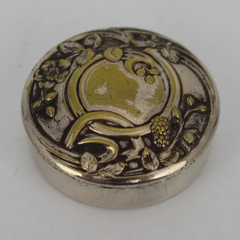 Art Nouveau Silver Plated Pill Box by Armand Frenais French c.1900