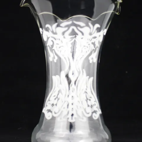 Vintage Acid Etched Glass Shade