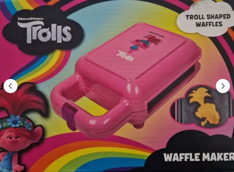 20 X Fizz Creations Trolls Waffle Maker Novelty DreamWorks Kitchen. RRP £200 - GRADE A