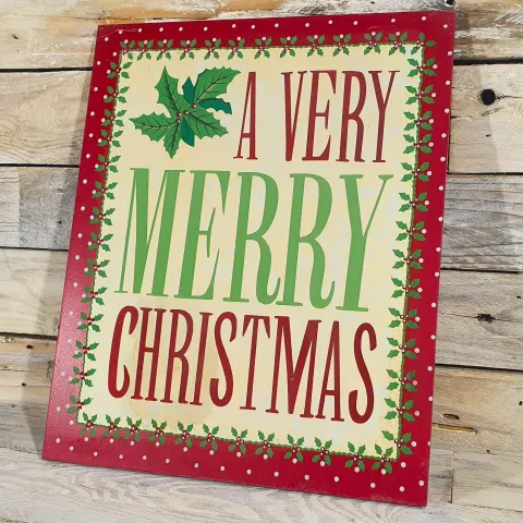 Wooden Christmas Sign by John Lewis. Rrp £15.99