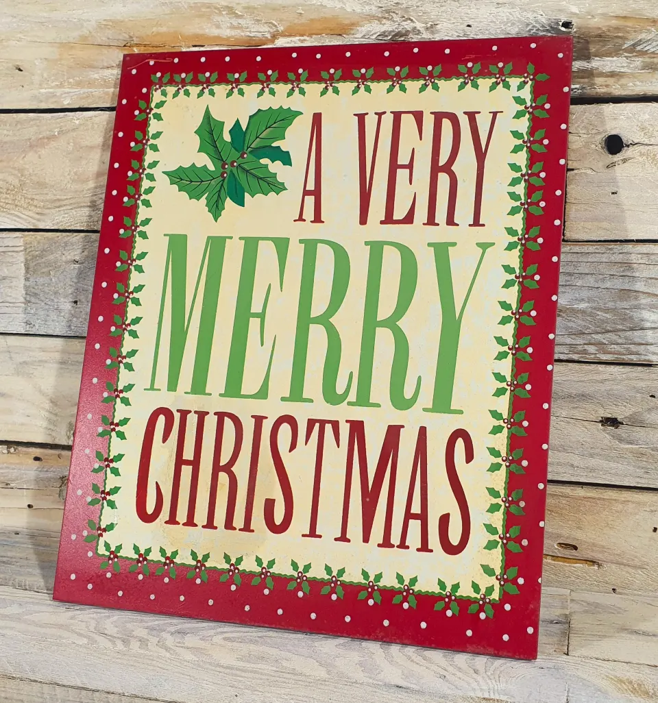 Wooden Christmas Sign by John Lewis. Rrp £15.99