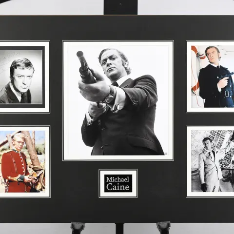 Michael Caine Unique Signed Photo Presentation