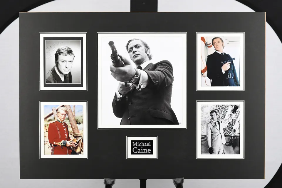 Michael Caine Unique Signed Photo Presentation
