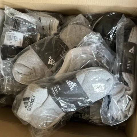 Joblot Comprising 12 Multi Pack of Adidas Cushioned Ankle Socks BNWT