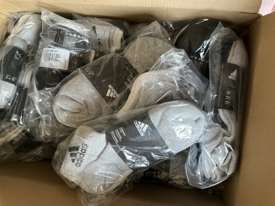 Joblot Comprising 12 Multi Pack of Adidas Cushioned Ankle Socks BNWT