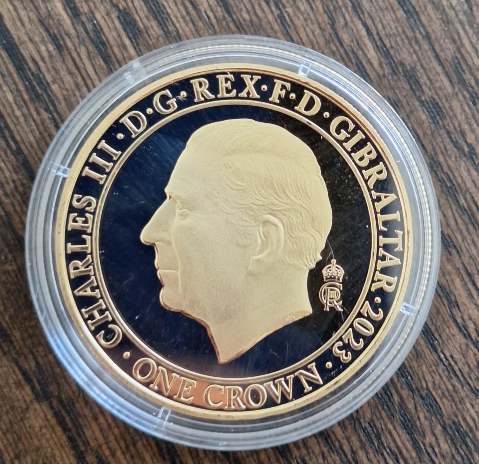 King Charles III Coronation 'The Sovereigns Sceptre' Commemorative Coin.