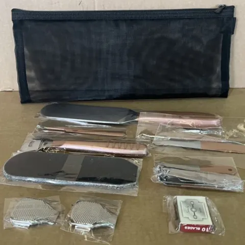 Professional 10 Piece Steel Foot File Sets In Storage Bag