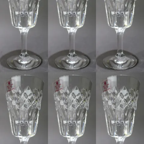 Set of 6 Tudor Crystal Glasses