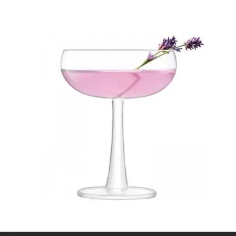 Brand New In Box 4 x Handmade Vemacity Gin/Cocktail Coupe Glasses