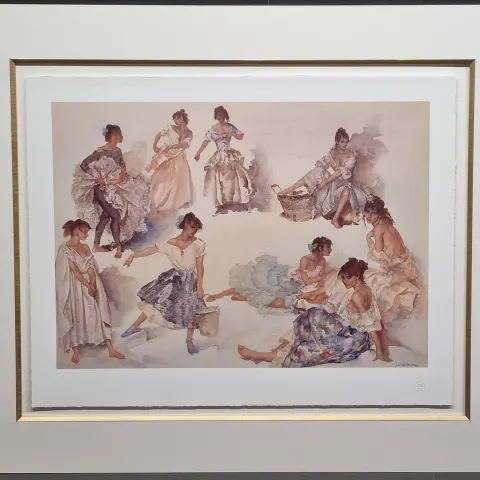 Sir William Russell Flint Limited Edition  "Variations On A Theme" With Rare Flint Ltd Edition Book