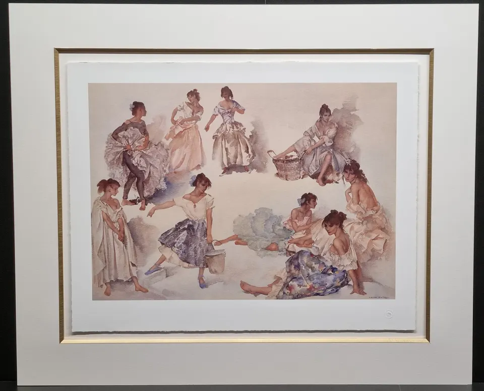 Sir William Russell Flint Limited Edition  "Variations On A Theme" With Rare Flint Ltd Edition Book