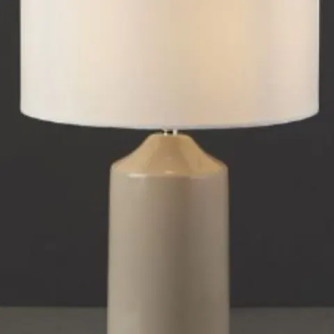 New Harbour Studio Hado Gloss Taupe & White Table Light