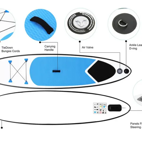 Paddle Board, Accessories & Carry Bag - Blue
