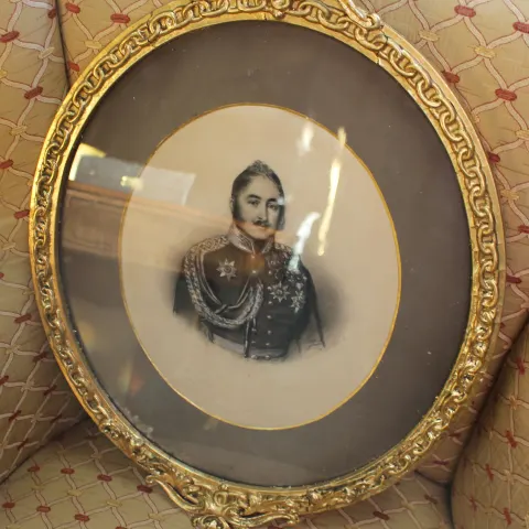 Pair of Mid 19th c. Oval Drawings by C.Reimann