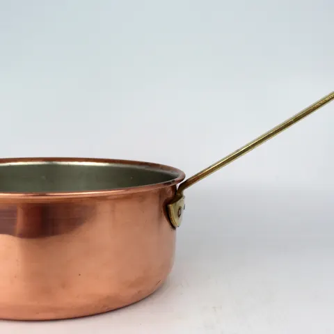 Vintage British Copper Saucepan